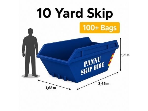 10 yard maxi skip for large builds and projects