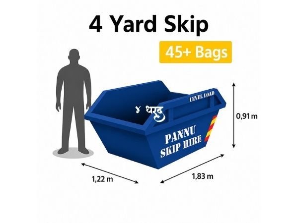 4 yard mini skip for small home and garden jobs