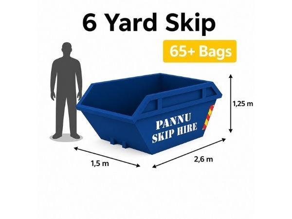 6 yard midi skip for renovations and clearances